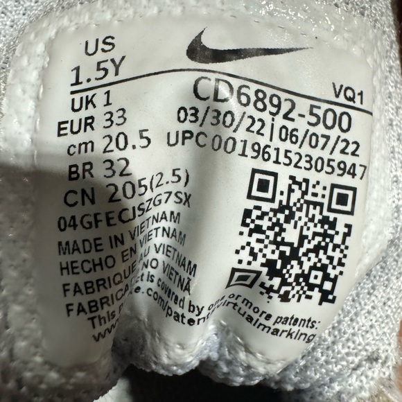 Nike Air Max Excee GS 'Violet Frost Metallic Copper' Size 1.5Y - Picture 6 of 8